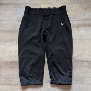 ​Nike Dri-FIT Women's Black Softball Pants Knickers Baseball Size Large L